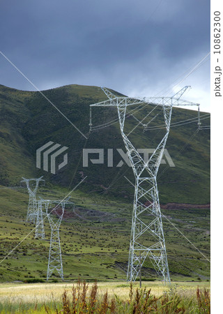 Electricity tower Mountains 10862300