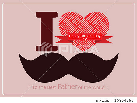 Father's Day card with mustache 10864266
