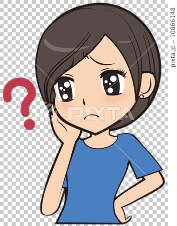 疑問を持つ女性 10866148