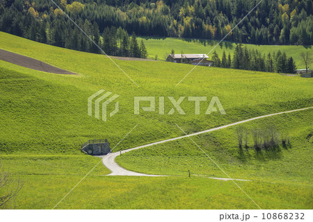 ドロミテ地方の春景色 10868232