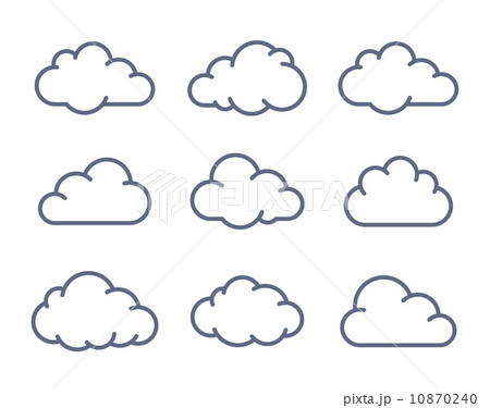 Cloud shapes collection 10870240