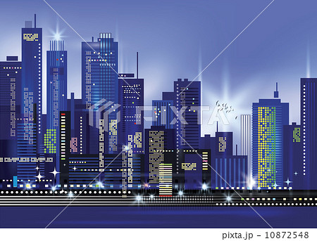 City landscape at night City landscape at night 10872548