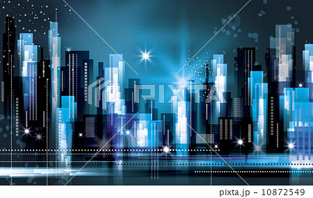 City landscape at night 10872549