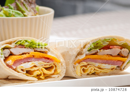 club sandwich pita bread roll club sandwich pita bread roll 10874728
