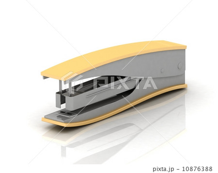 Stapler with reflection on white background Stapler with reflection on white background 10876388