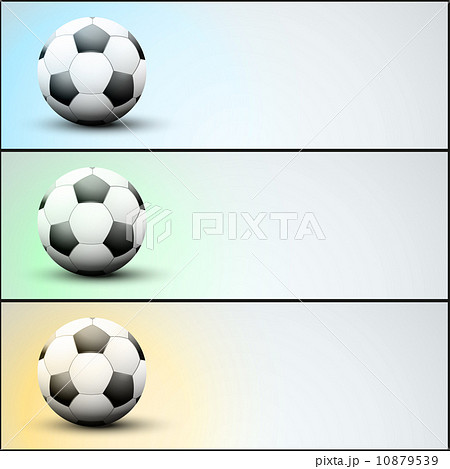 Set of light sports banner for a website to soccer 10879539