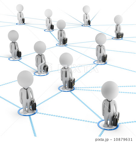 3d small people - business network 3d small people - business network 10879631