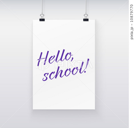 White sheet of paper 10879770