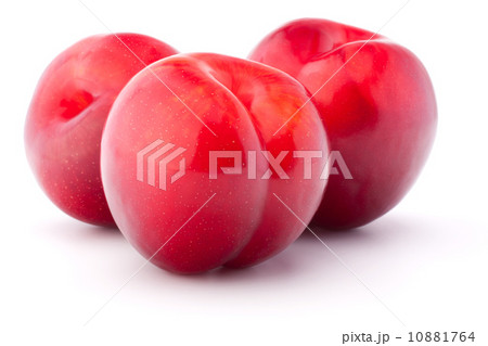 Sweet plum isolated on white background cutout 10881764