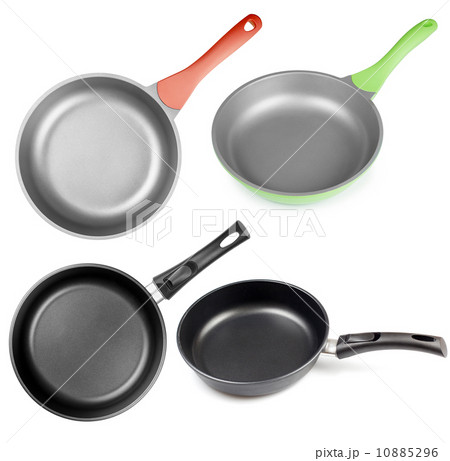 frying pans os skillets set isolated 10885296