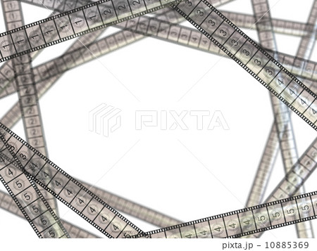 Movie concept. Film strips on white background. 10885369
