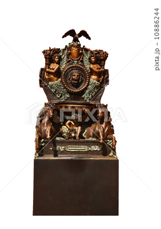 Isolated golden detail to Versailles castle. France. Isolated golden detail to Versailles castle. France. 10886244