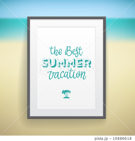 Summer holiday poster design 10886618