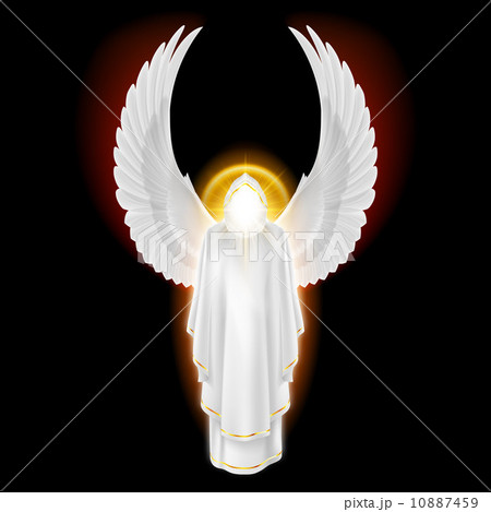 White angel on black 10887459