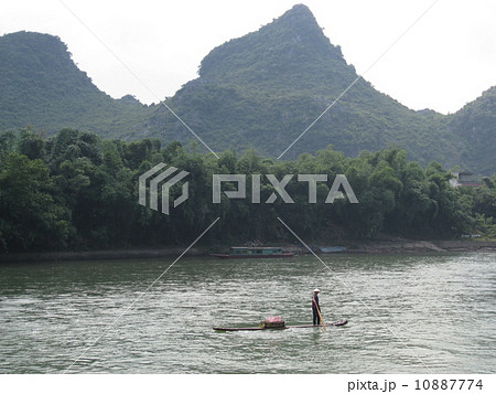 中国　桂林　漓江下り 10887774