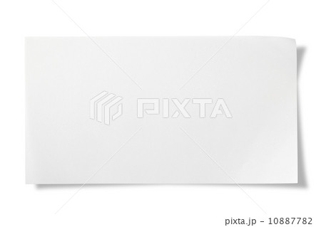 白いカード 10887782