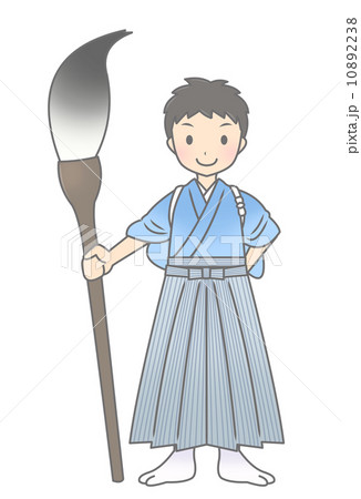筆を持った少年 10892238