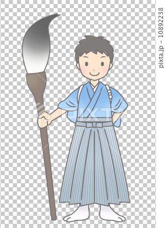 筆を持った少年 10892238