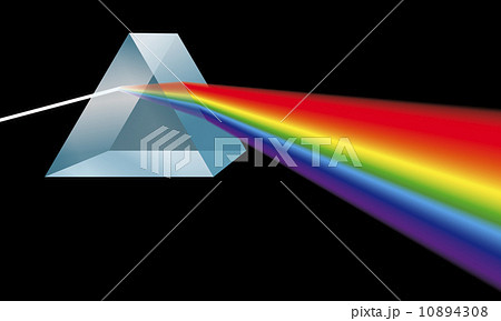 Triangular Prism Breaks Light Into Spectral Colors 10894308