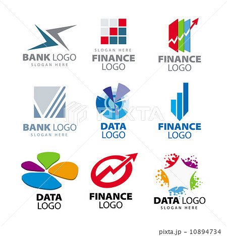 collection of vector logos for banks and finance companies 10894734
