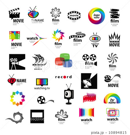 collection of logos tv, video, photo, film 10894815