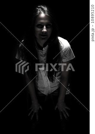 Black and white photo of woman Black and white photo of woman 10895210