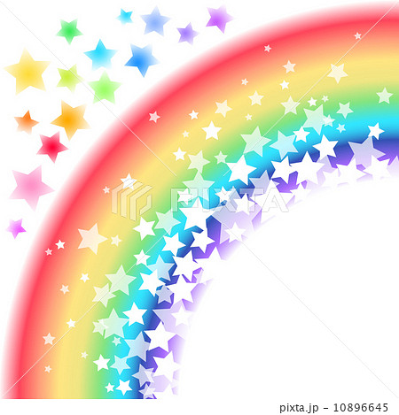虹 星 背景のイラスト素材