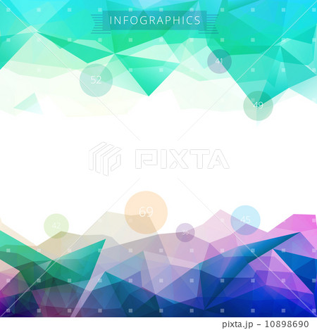 Low-poly infographics background Low-poly infographics background 10898690