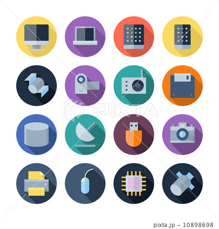 Flat Design Icons For Technology and Devices 10898698