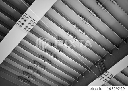 Abstract steel construction with beams and bolts junctions Abstract steel construction with beams and bolts junctions 10899269