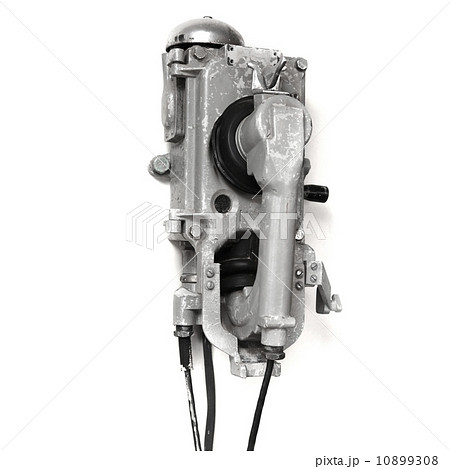 Naval old fashioned telephone isolated on white 10899308