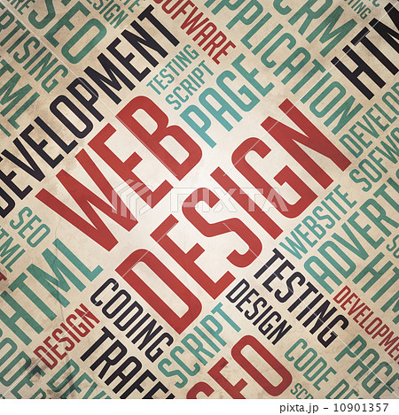 Web Design - Grunge Word Cloud Concept. 10901357