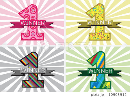 the Winner and Number One First Place sign simbol with ribbons the Winner and Number One First Place sign simbol with ribbons 10903912
