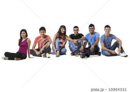 Large Happy group of Asian friends. Large Happy group of Asian friends. 10904331