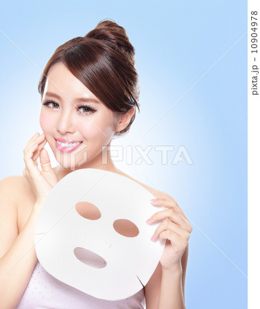 happy Young woman with cloth facial mask happy Young woman with cloth facial mask 10904978
