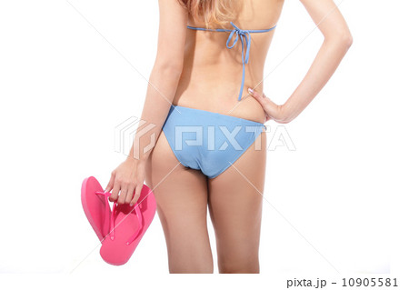 Girl in blue bikini 10905581
