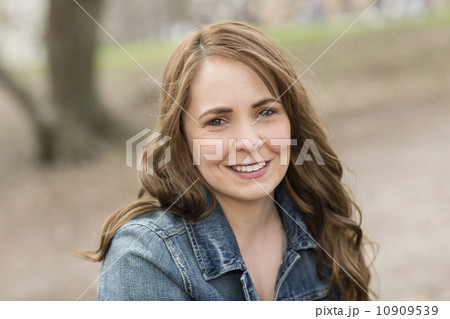 A young woman in Central Park. A young woman in Central Park. 10909539