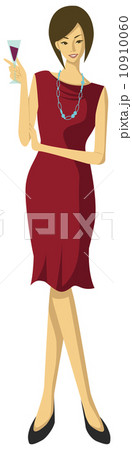 女性とワイン２ 10910060