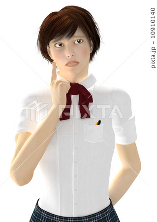 困った表情の女子学生 合成用背景透過pngイラスト素材 困った表情の女子学生 合成用背景透過pngイラスト素材 10910140