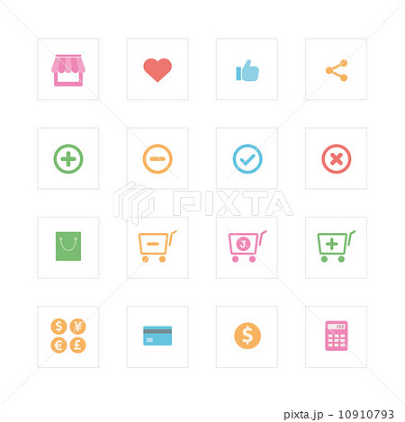 Shopping icon set. 10910793