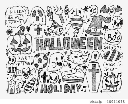 doodle halloween holiday background doodle halloween holiday background 10911058