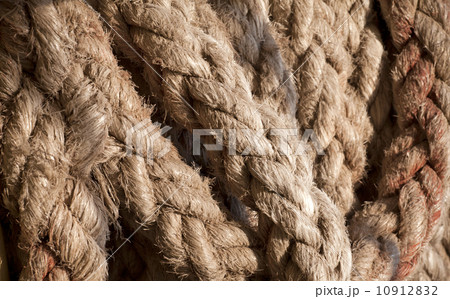 Closeup texture of ship's rope Closeup texture of ship's rope 10912832