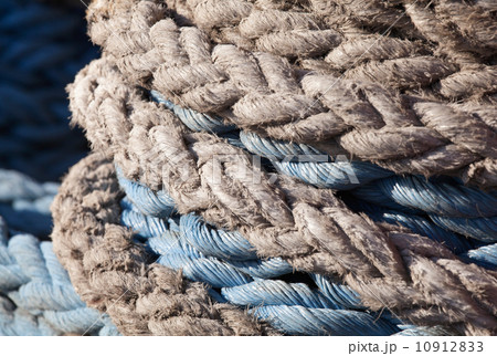Closeup texture of ship's rope Closeup texture of ship's rope 10912833