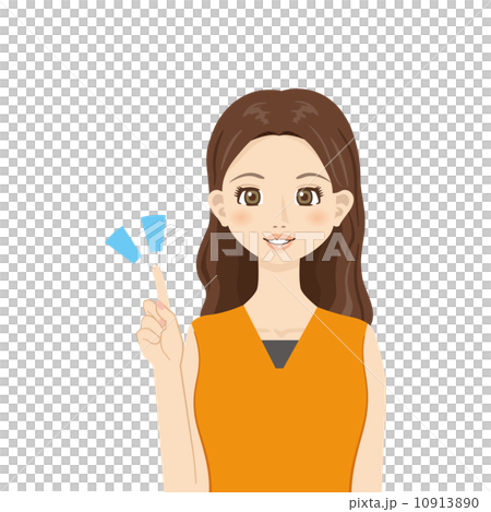 年輕的女士（手勢系列） 10913890