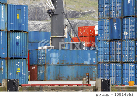 Containers in port, Canada. Containers in port, Canada. 10914963