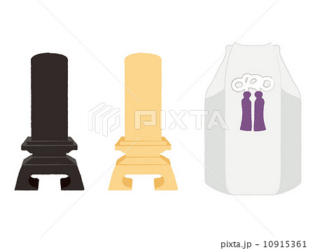 葬儀・仏事イラスト_位牌・遺骨 葬儀・仏事イラスト_位牌・遺骨 10915361