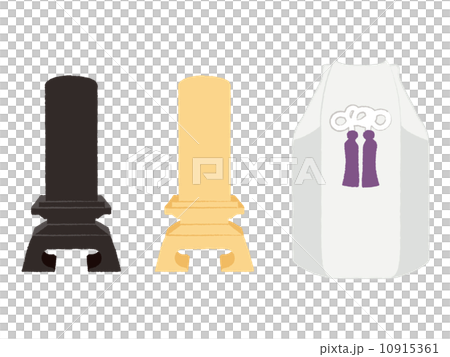 葬儀・仏事イラスト_位牌・遺骨 葬儀・仏事イラスト_位牌・遺骨 10915361