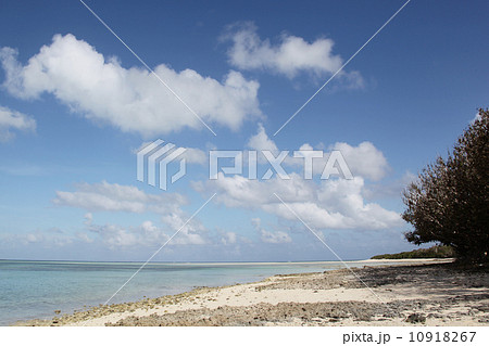 竹富島の海と星砂の浜 10918267