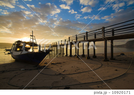 Fish boat at sunrise in Asia Fish boat at sunrise in Asia 10920171