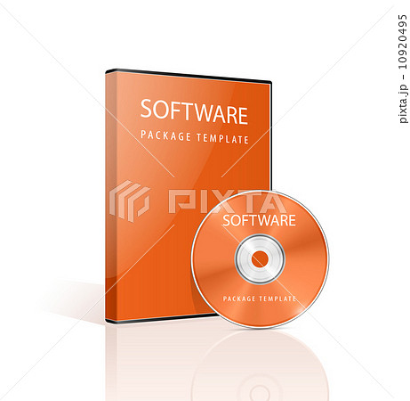DVD case and disk on white background 10920495